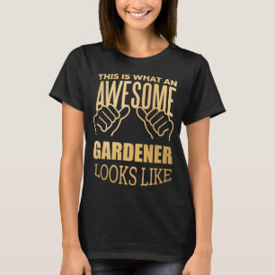 Gardening Funny Gift Design in Gold T-Shirt