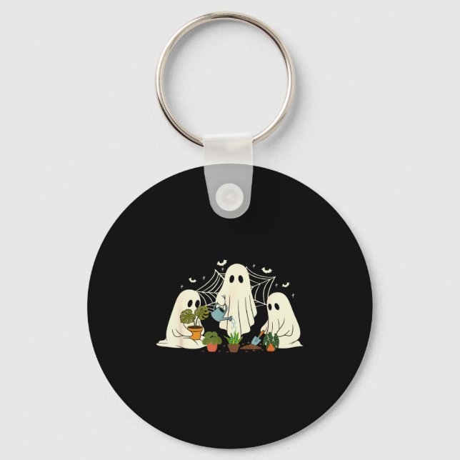 Gardening Garden Halloween Ghost Plant Lover Men W Key Ring (Front)