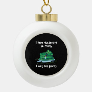 Gardening Garden Hose  Ceramic Ball Christmas Ornament