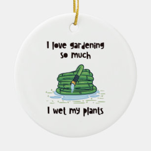 Gardening Garden Hose Ceramic Tree Decoration