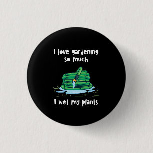 Gardening Garden Hose Gift 3 Cm Round Badge