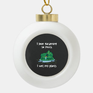 Gardening Garden Hose Gift  Ceramic Ball Christmas Ornament