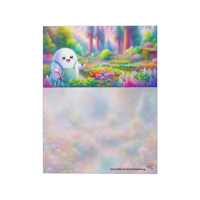 Gardening Ghost Notepad (Rotated)