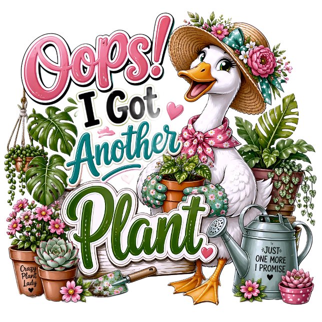 Gardening Goose Oops Got Another Plant T-Shirt (Creator Uploaded)