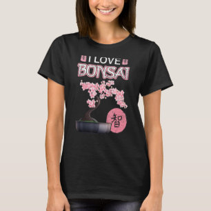 Gardening Hobby Retro Japanese Cherry Sakura Bonsa T-Shirt