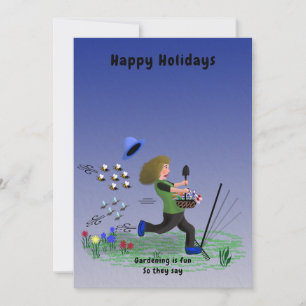 Gardening Holiday Card