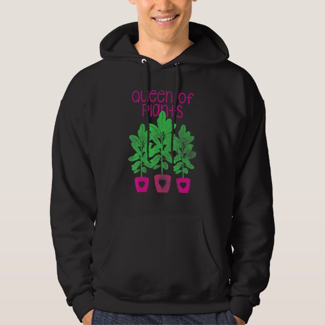 Gardening Houseplants Landscaping Gardener Plant W Hoodie (Front)