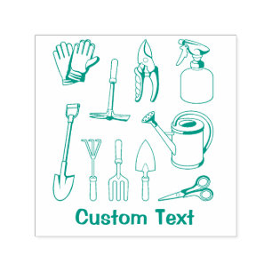 Gardening Icons Self-inking Stamp