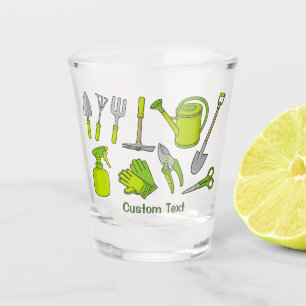 Gardening Icons Shot Glass