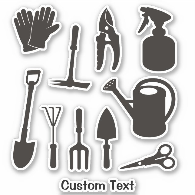 Gardening Icons Silhouettes (Front)