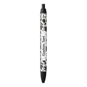 Gardening Icons Silhouettes Black Ink Pen