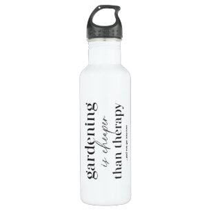 Gardening Is Cheaper Than Therapy Funny Quote Stai 710 Ml Water Bottle