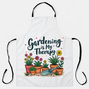Gardening Is My Therapy Gardener Gardening Plant Apron