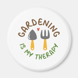 Gardening Is My Therapy Magnet