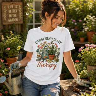 Gardening is my Therapy Tri-Blend Shirt