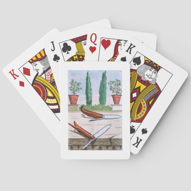 Gardening Knife, from 'Hesperides' by Giovanni Bat Playing Cards (Back)