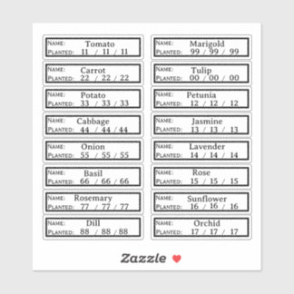 Gardening Labels