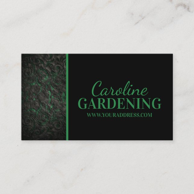 Gardening Landscape Design Planting Lawn Care Business Card (Front)