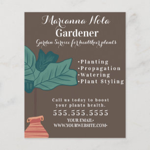 Gardening Landscaping Gardener Plant Business Flyer