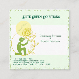 Gardening & Landscaping Solutions Business Card
