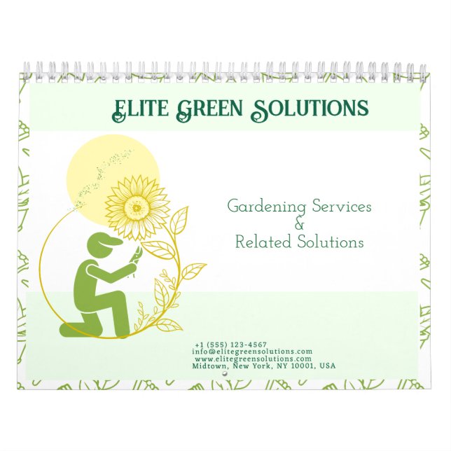 Gardening & Landscaping Solutions  Calendar (Cover)