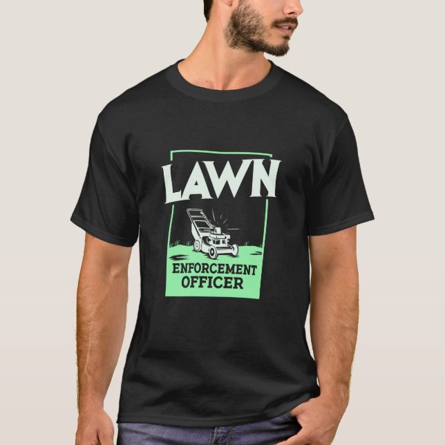 Gardening Lawn Mower Gift T-Shirt (Front)