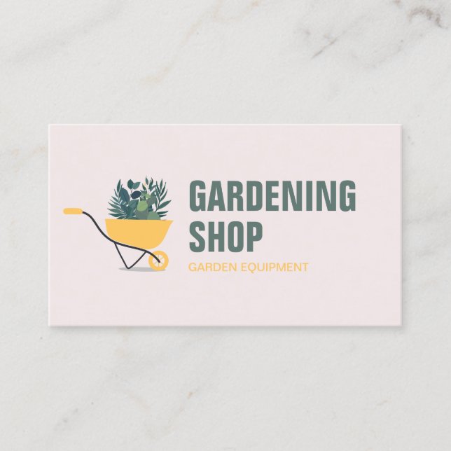 Gardening Lawn Service Grass Mower Business Card (Front)