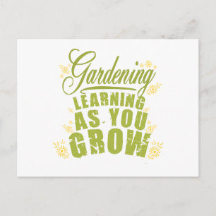 Gardening - Learning As You Grow Postcard