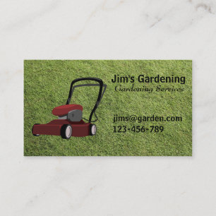 Gardening / Mowing /Landscape services Business Card