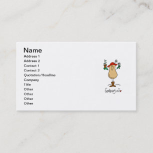 Gardening Nut T-shirts and Gifts Business Card
