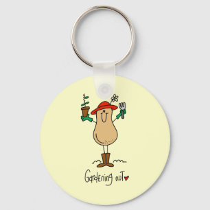 Gardening Nut T-shirts and Gifts Key Ring