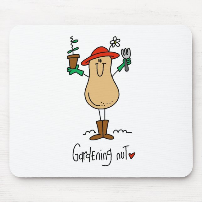 Gardening Nut T-shirts and Gifts Mouse Mat (Front)
