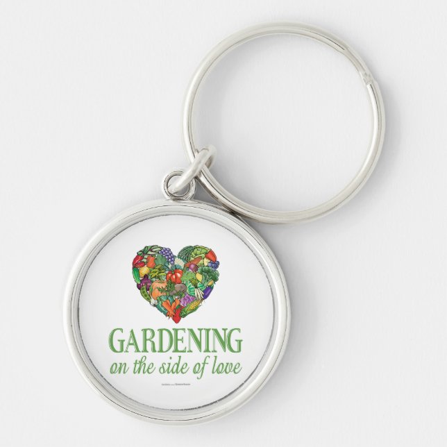 Gardening on the Side of Love Key Ring (Front)