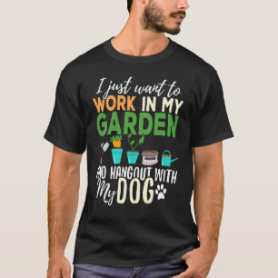 Gardening Pet Plants Dog  Gardener Garden T-Shirt