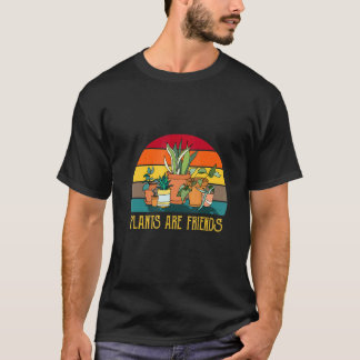 Gardening Plant Are Friends Retro Landscapers T-Shirt