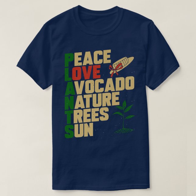 Gardening Plant Avocado NatureT-Shirt T-Shirt (Design Front)