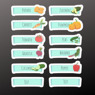 Gardening plant labels Custom-Cut Vinyl Sticker