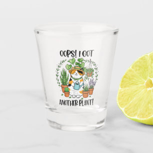 Gardening Planting Cat Oops I Got Another Plant Shot Glass