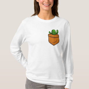 Gardening Pocket Cactus Succulant Plants Garden Ga T-Shirt