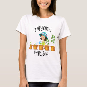 Gardening Princess Garden Girls Youth Child Kids T-Shirt