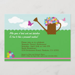 Gardening Retirement Party Invitation