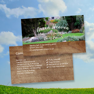 Gardening Service Business Card Professional