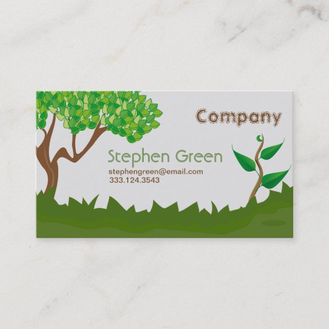 Gardening Services Business Card (Front)