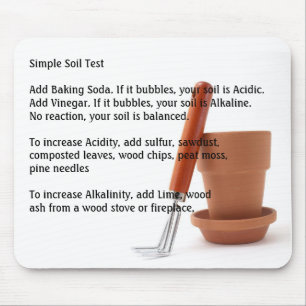Gardening Simple Soil Test Mouse Mat