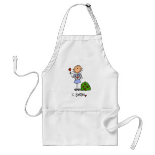 Gardening Stick Figure Standard Apron