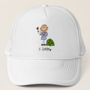 Gardening Stick Figure Trucker Hat
