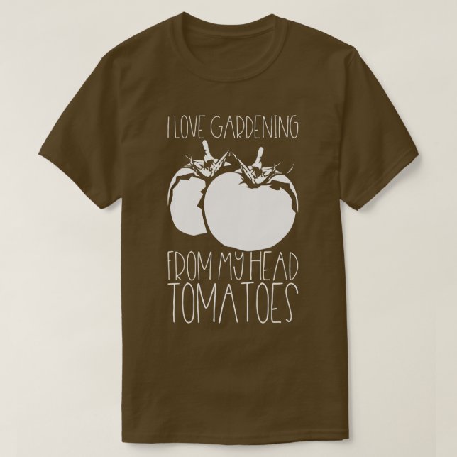 Gardening Tomatoes 1 T-Shirt (Design Front)