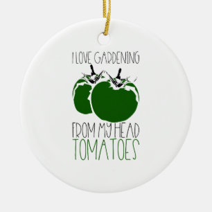 Gardening Tomatoes Ceramic Tree Decoration