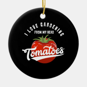 Gardening Tomatoes Ceramic Tree Decoration