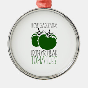 Gardening Tomatoes Metal Tree Decoration